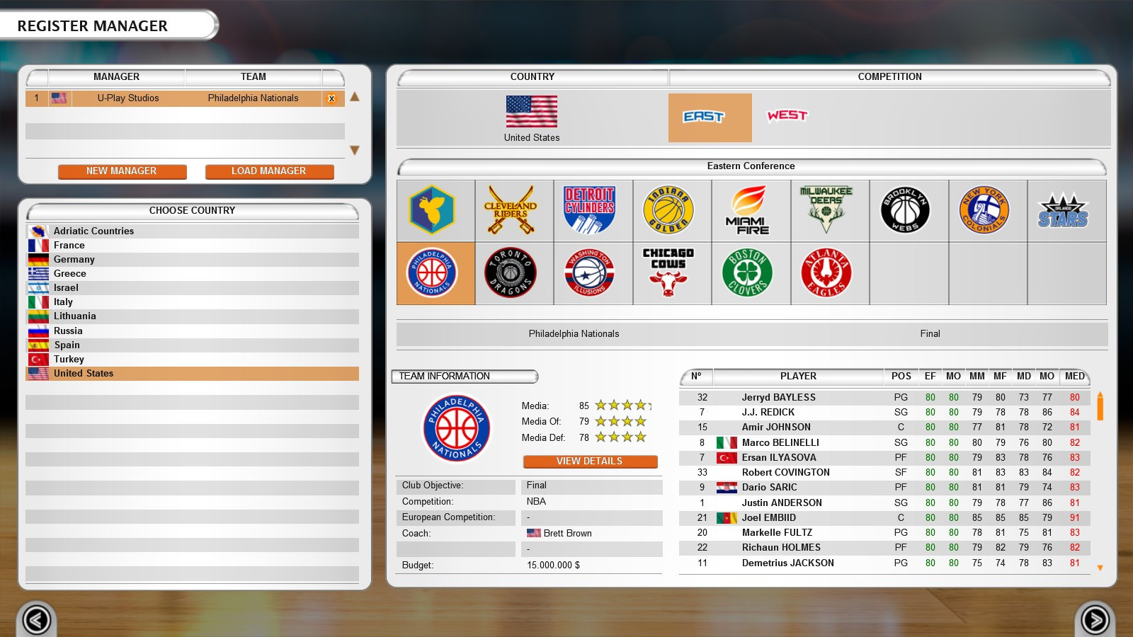 International Basketball Manager - кадр 3