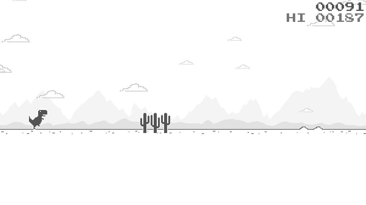 Dino Bus (Chrome's T-Rex Runner VS. Desert Bus) (itch) - кадр 2