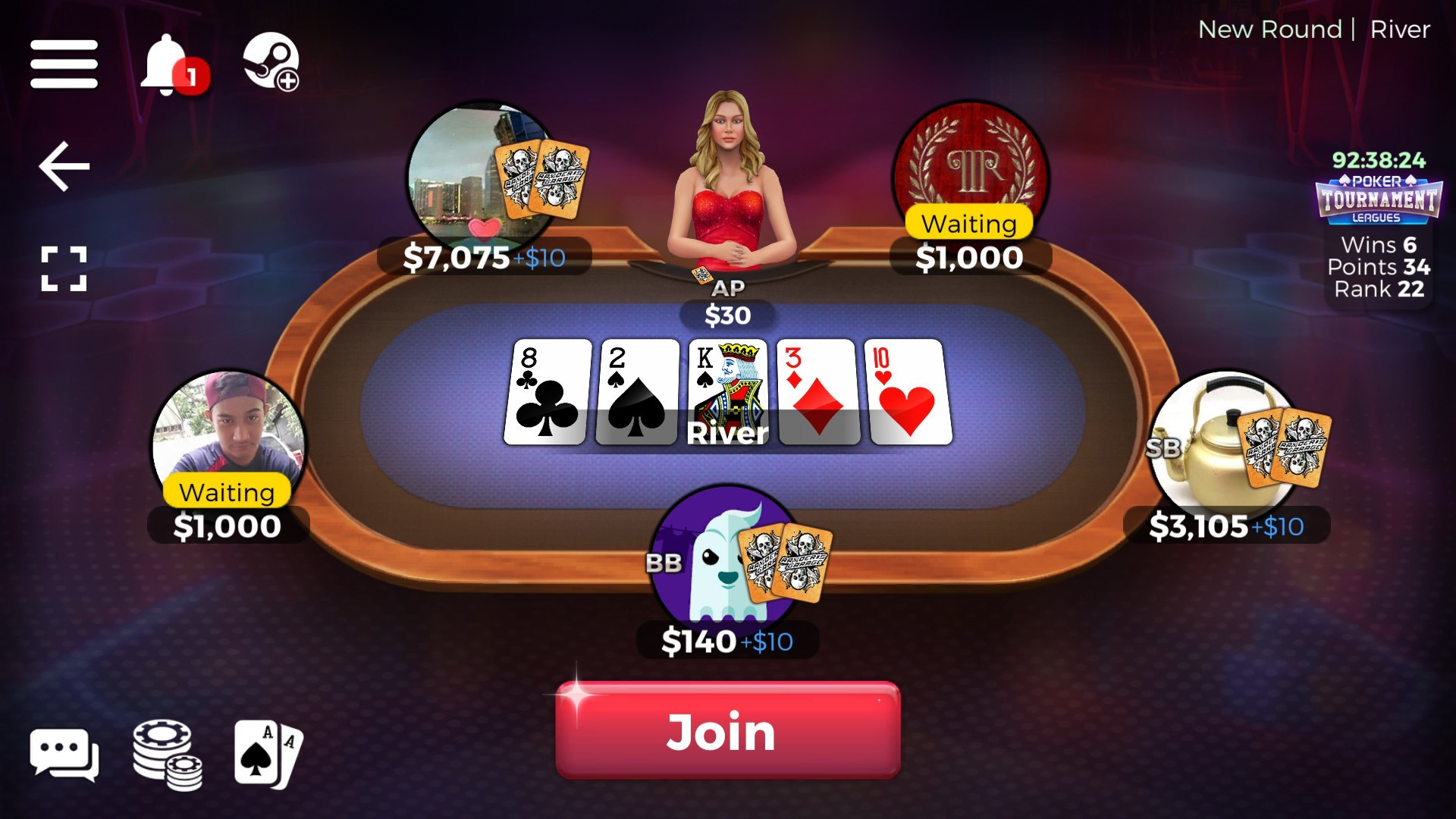 Downtown Casino: Texas Hold'em Poker - кадр 3