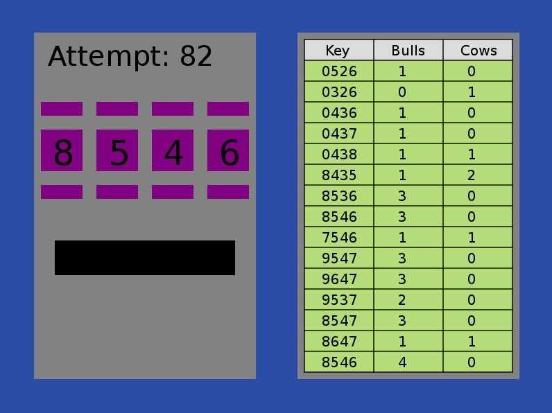 BullsAndCows1101 (itch) - кадр 1