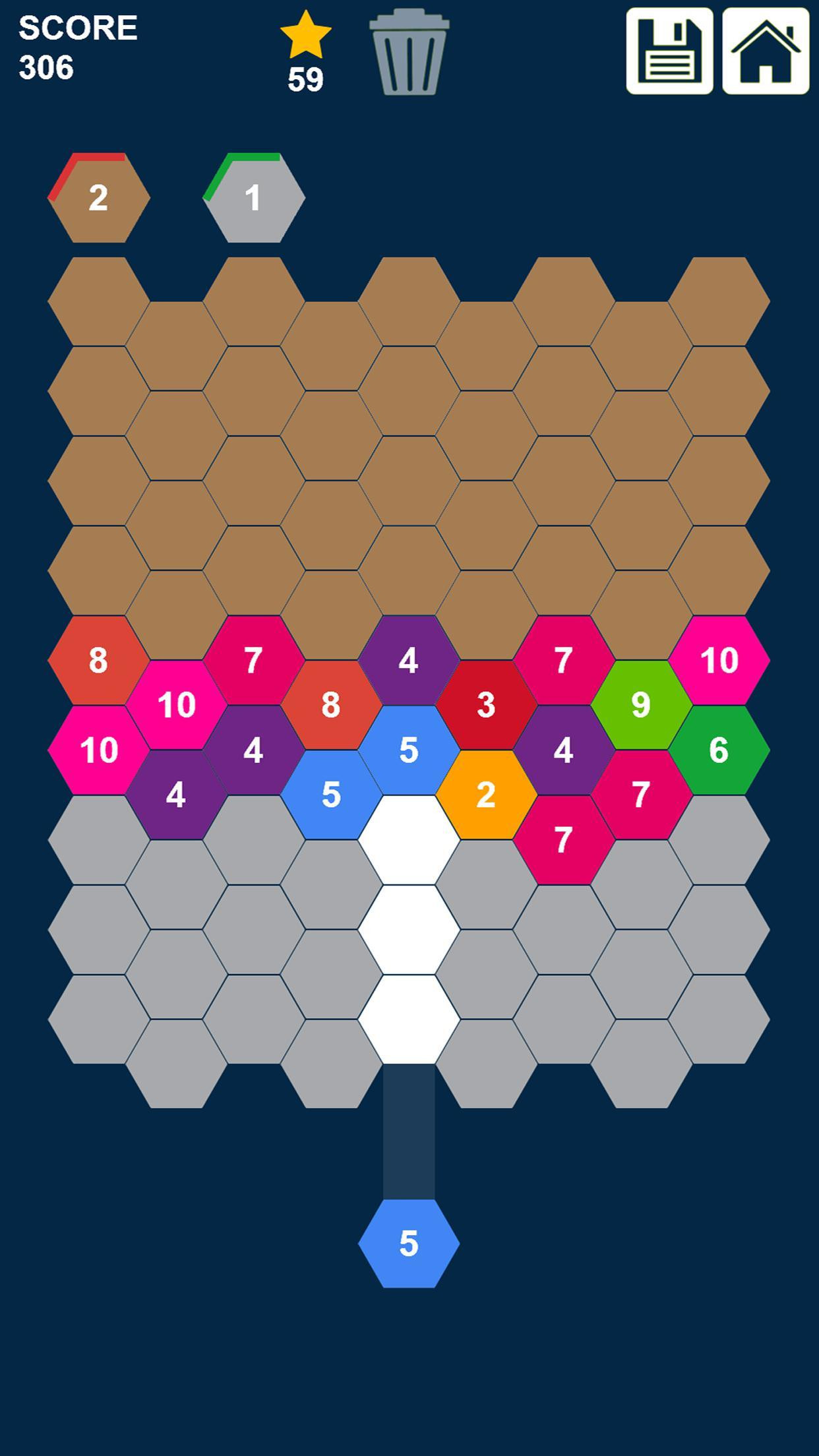 Hexa Attack: Shoot and Merge Numbers (itch) - кадр 2