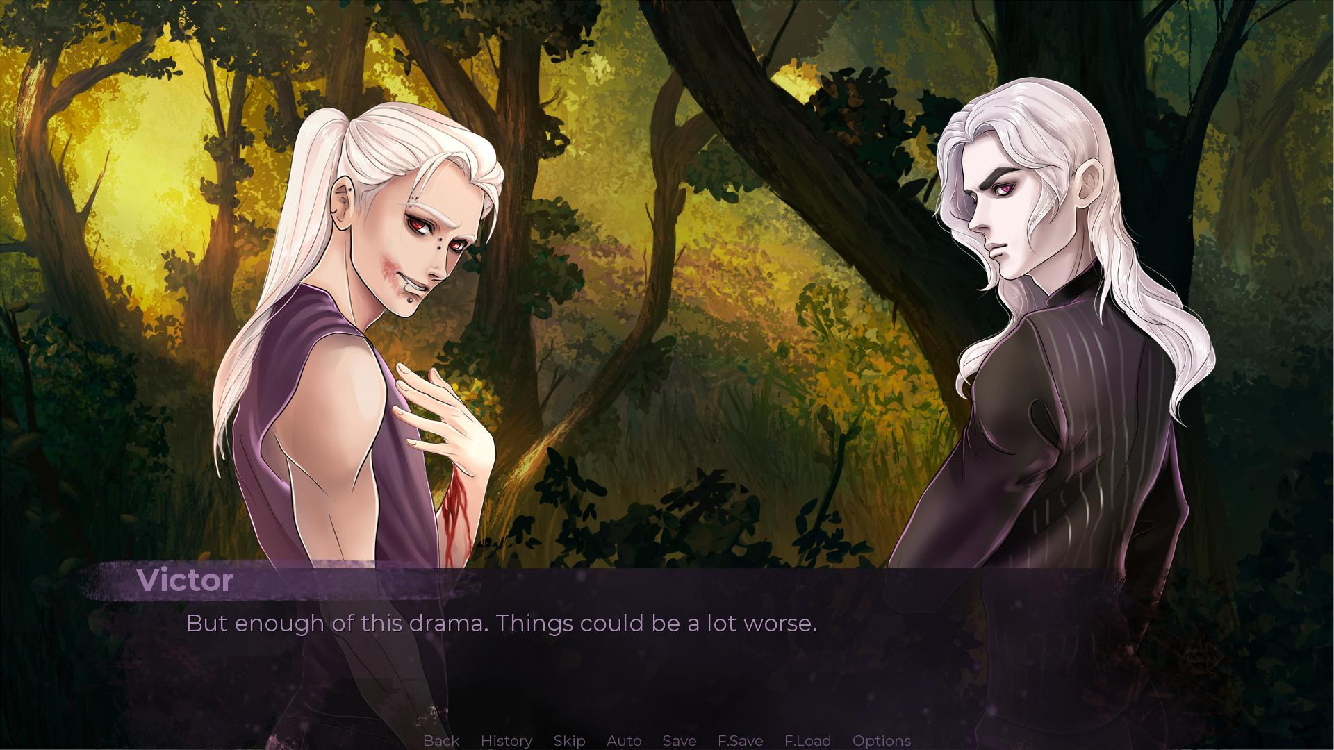 Degraman: Act I. Vincent & Cassel ~ otome demo (itch) - кадр 5