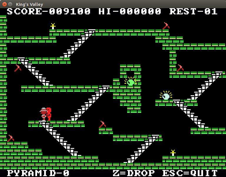 King's Valley (MSX 2D Platform Game Remake) (itch) - кадр 3