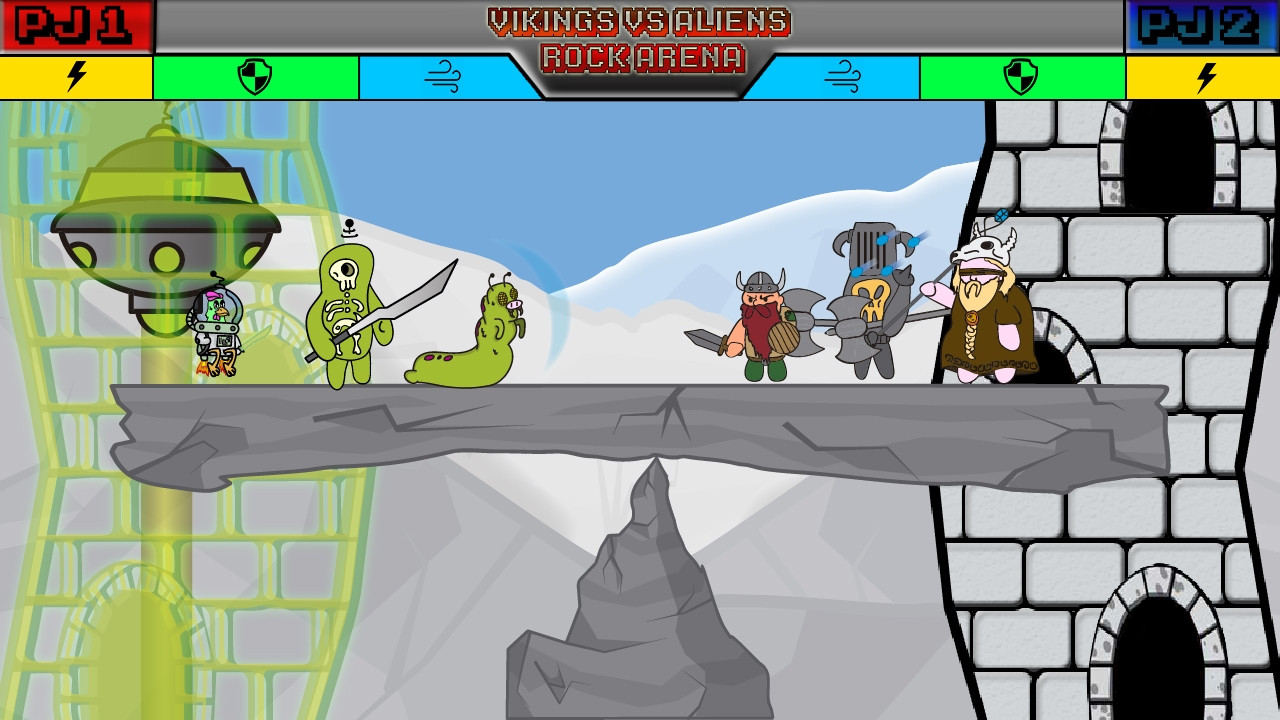 Viking VS Alien Rock Arena (itch) - кадр 1
