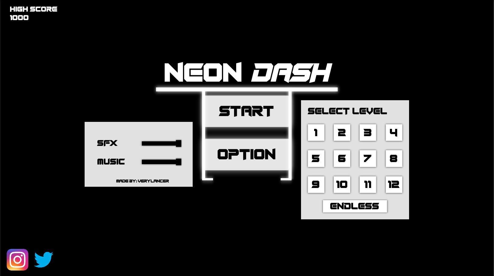 Neon Dash (VeryLancer) (itch) - кадр 2