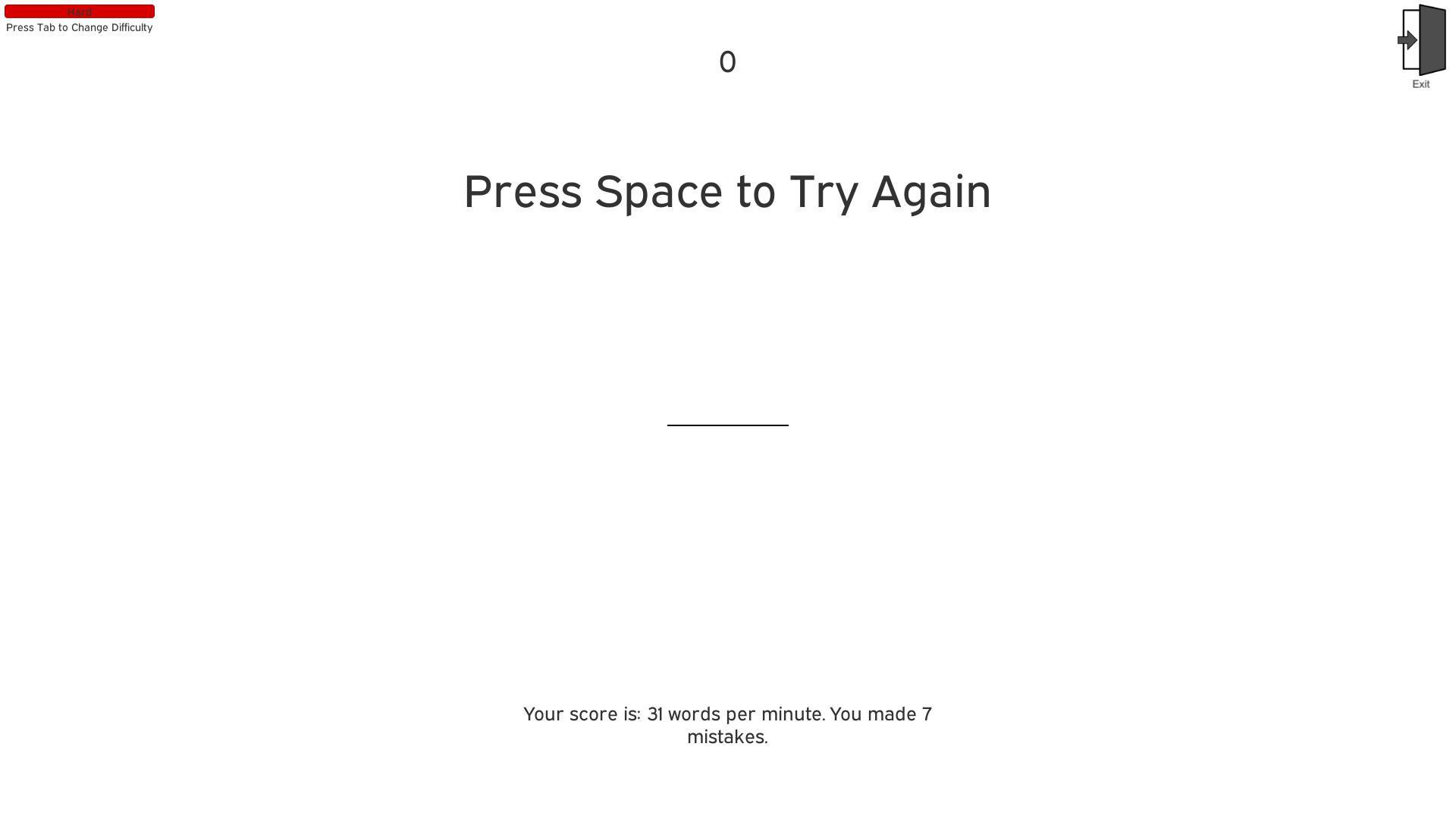 TypeFast v0.1 (itch) - кадр 1