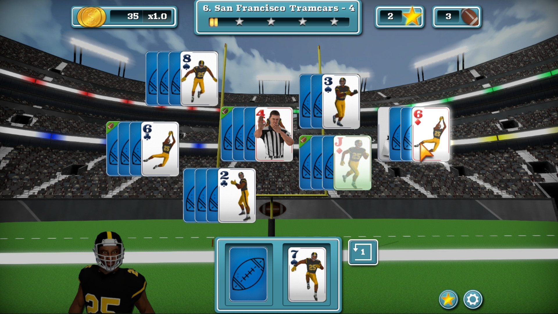 Touch Down Football Solitaire - кадр 5