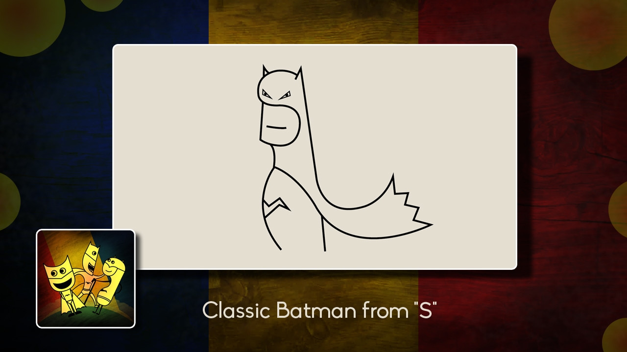 Draw Batman from any Letter Step by Step (itch) - кадр 4