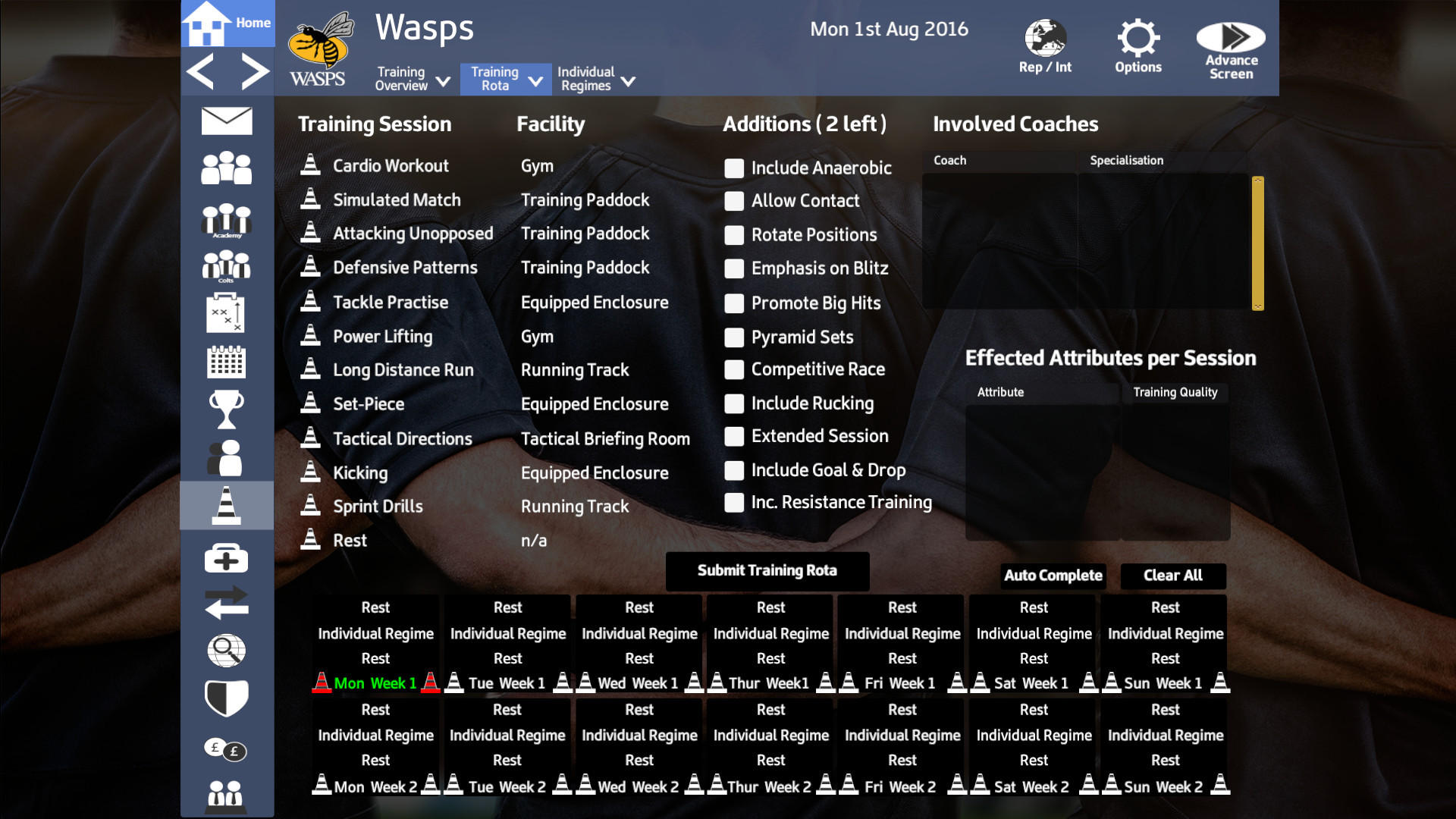 Rugby Union Team Manager 2017 - кадр 5
