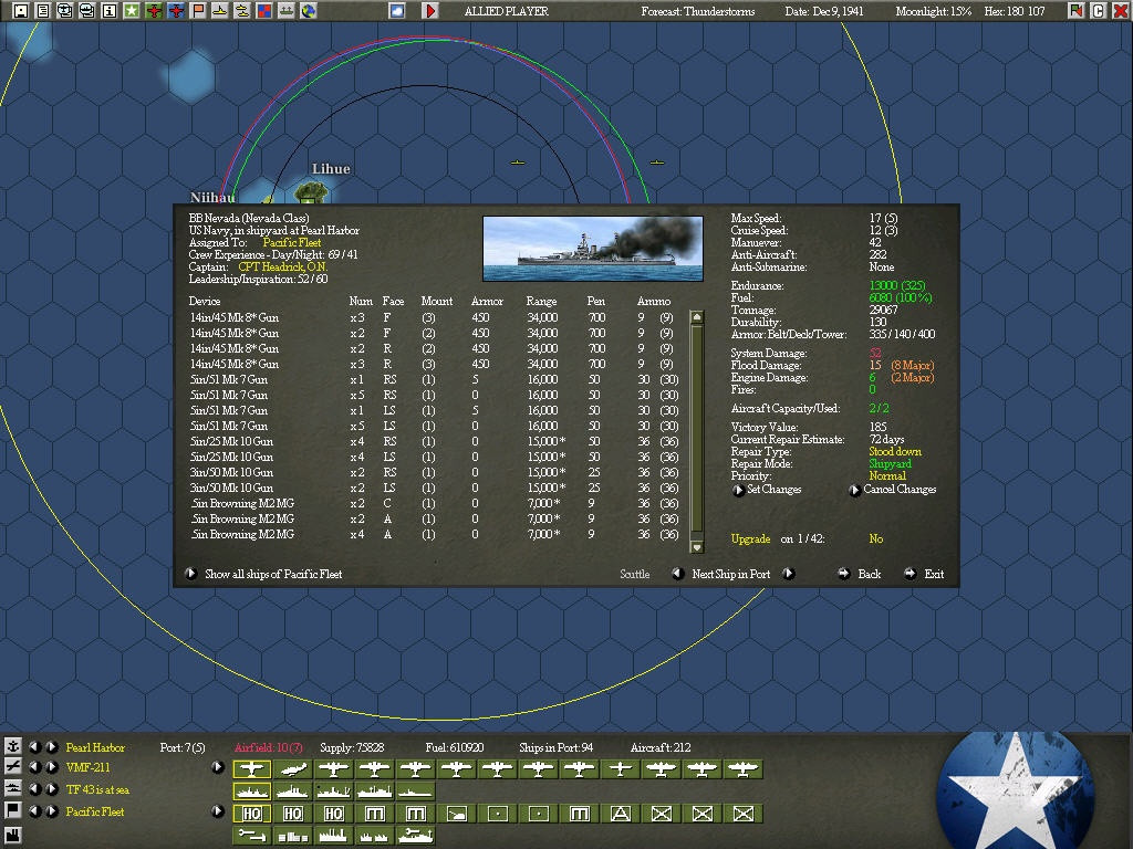 War in the Pacific: Admiral's Edition - кадр 10