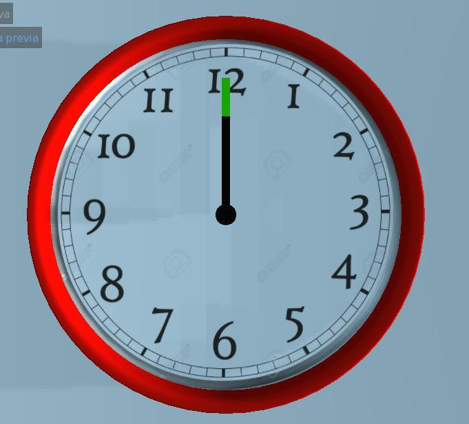 Taller reloj analógico con godot y Blender3D (itch) - кадр 1