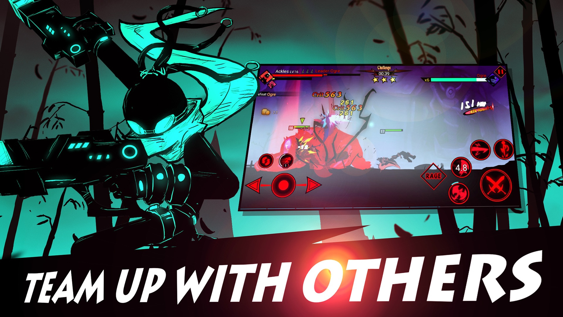 League of Stickman 2-Best Fighting RPG (itch) - кадр 2