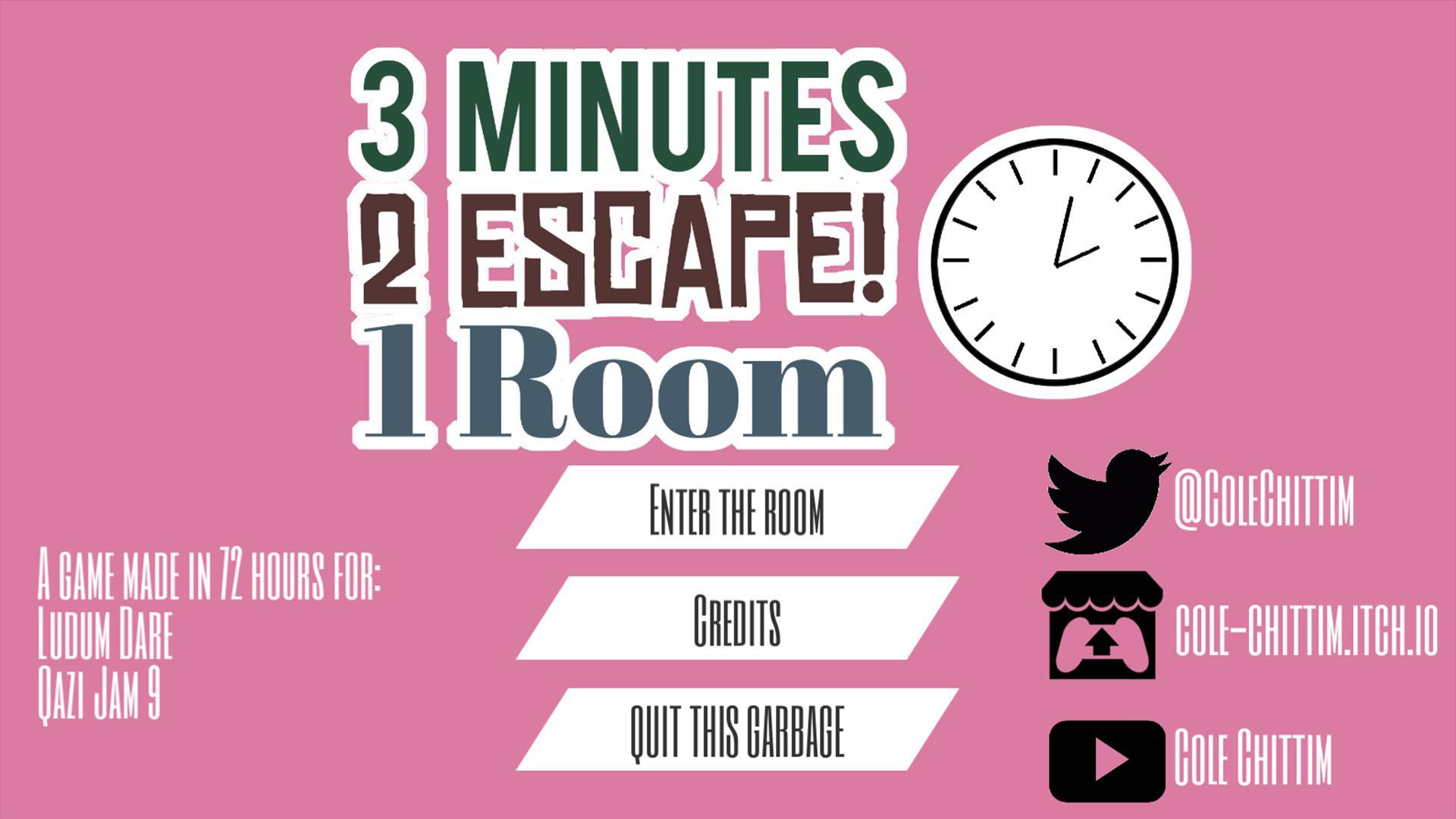 3 Minutes 2 Escape 1 room (itch) - кадр 1