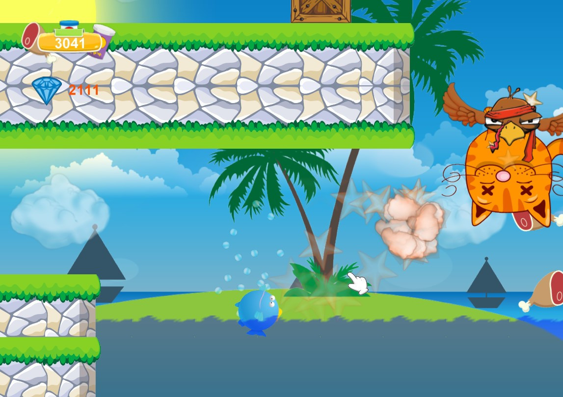 Kitten and food: adventure park - кадр 2