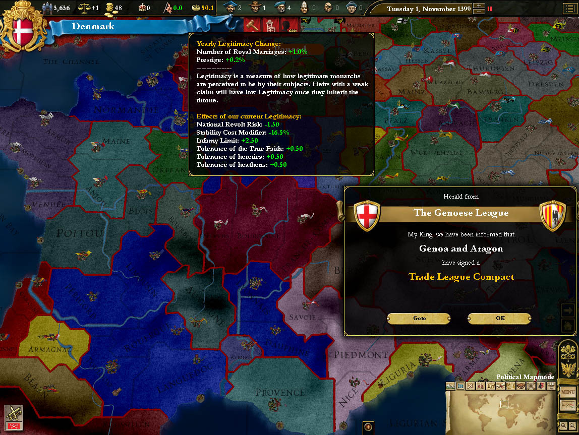 Europa Universalis 3: Heir to the Throne - кадр 8