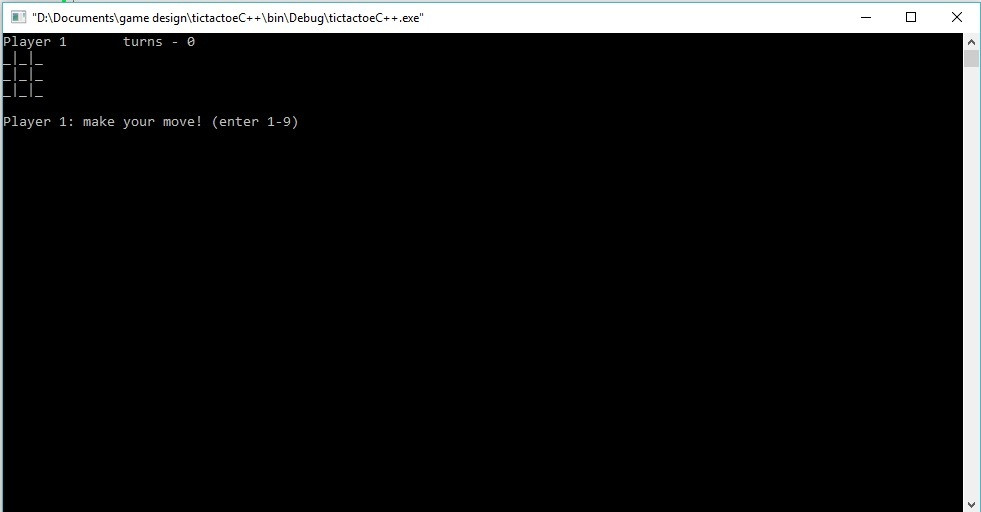 Tic Tac Toe C++ (itch) - кадр 1