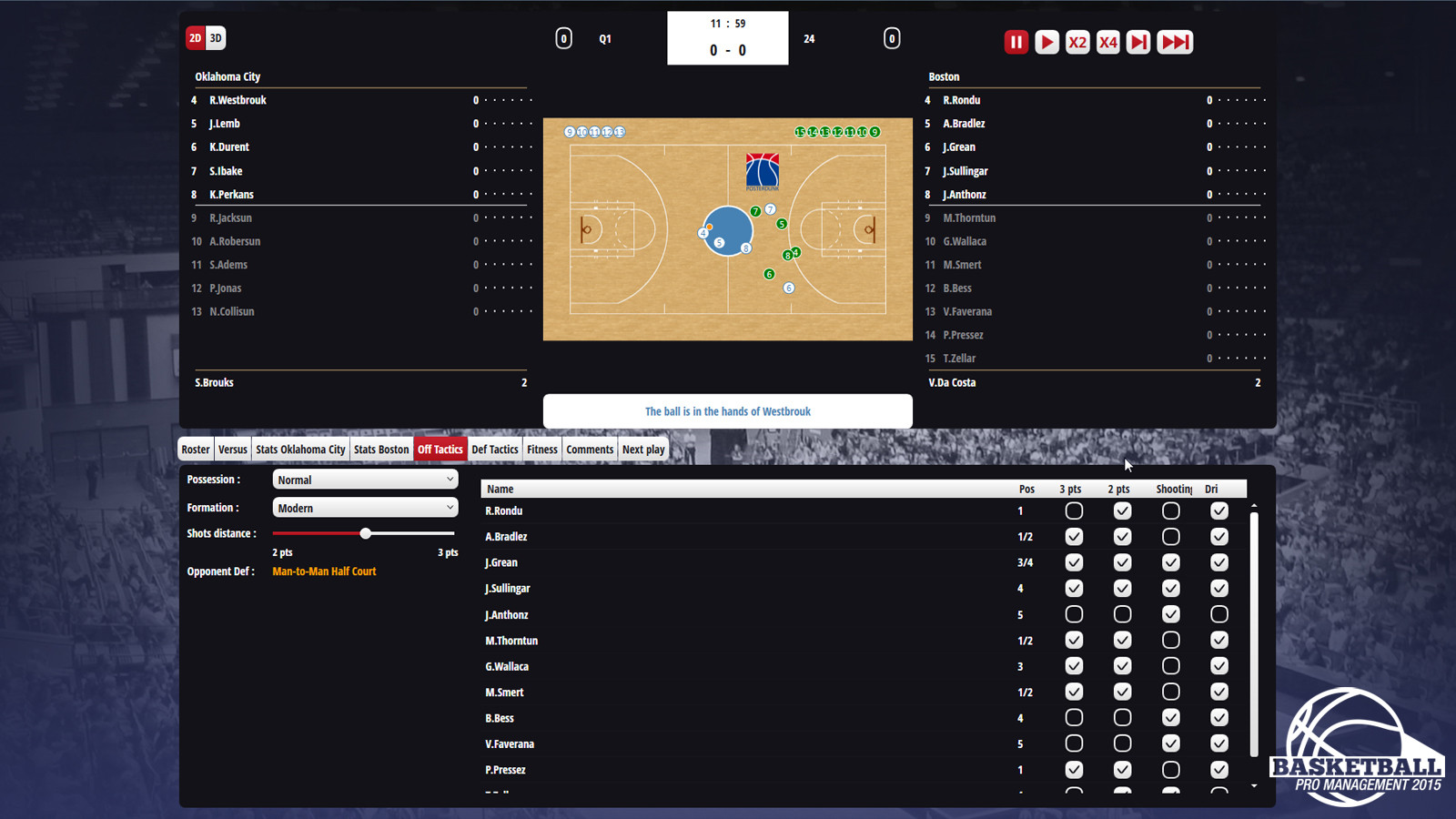 Basketball Pro Management 2015 - кадр 4