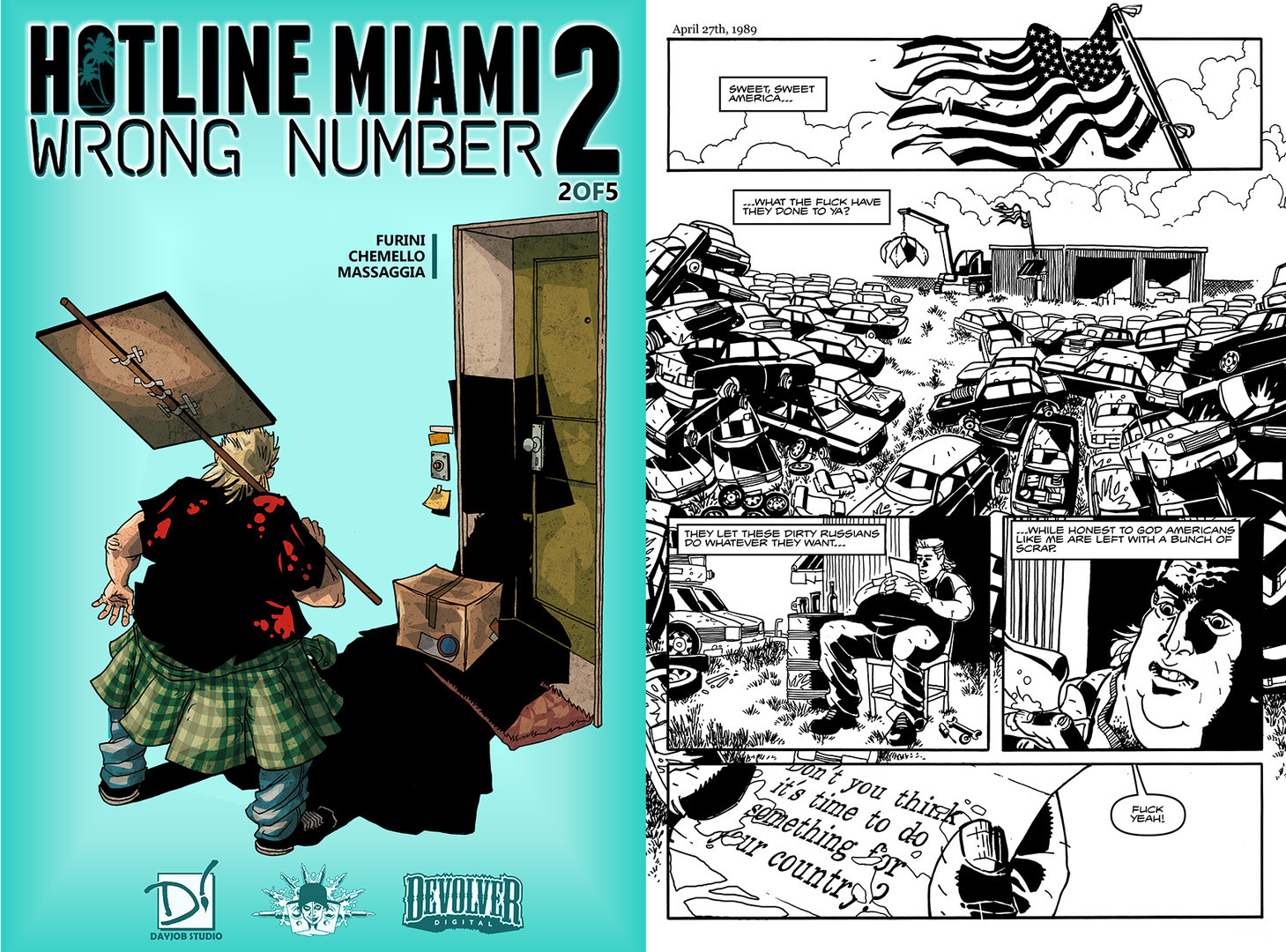 Hotline Miami 2: Wrong Number Digital Comic - кадр 5