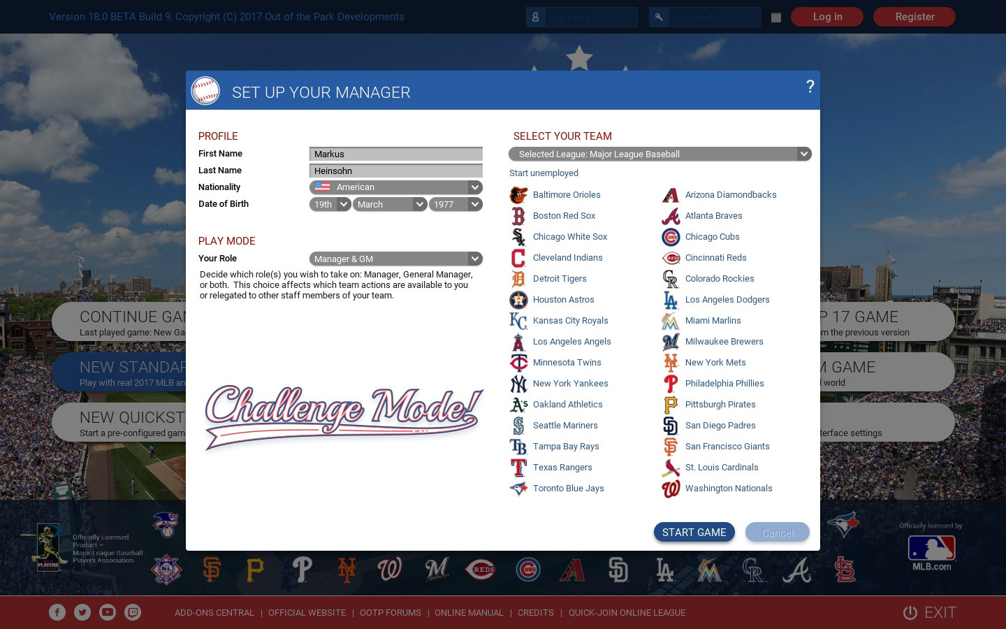 Out of the Park Baseball 18 - кадр 12