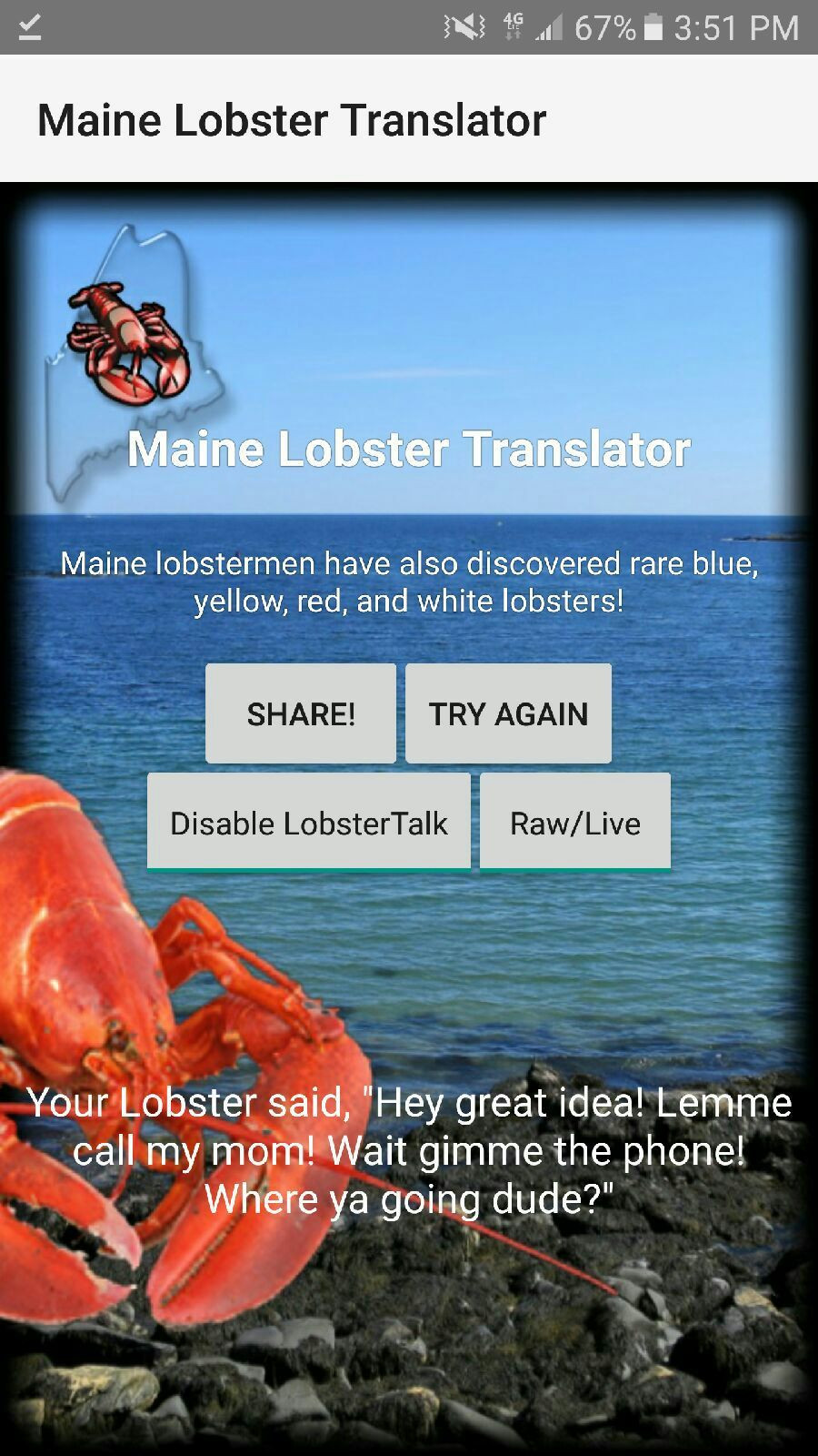 Maine Lobster Translator (itch) - кадр 1