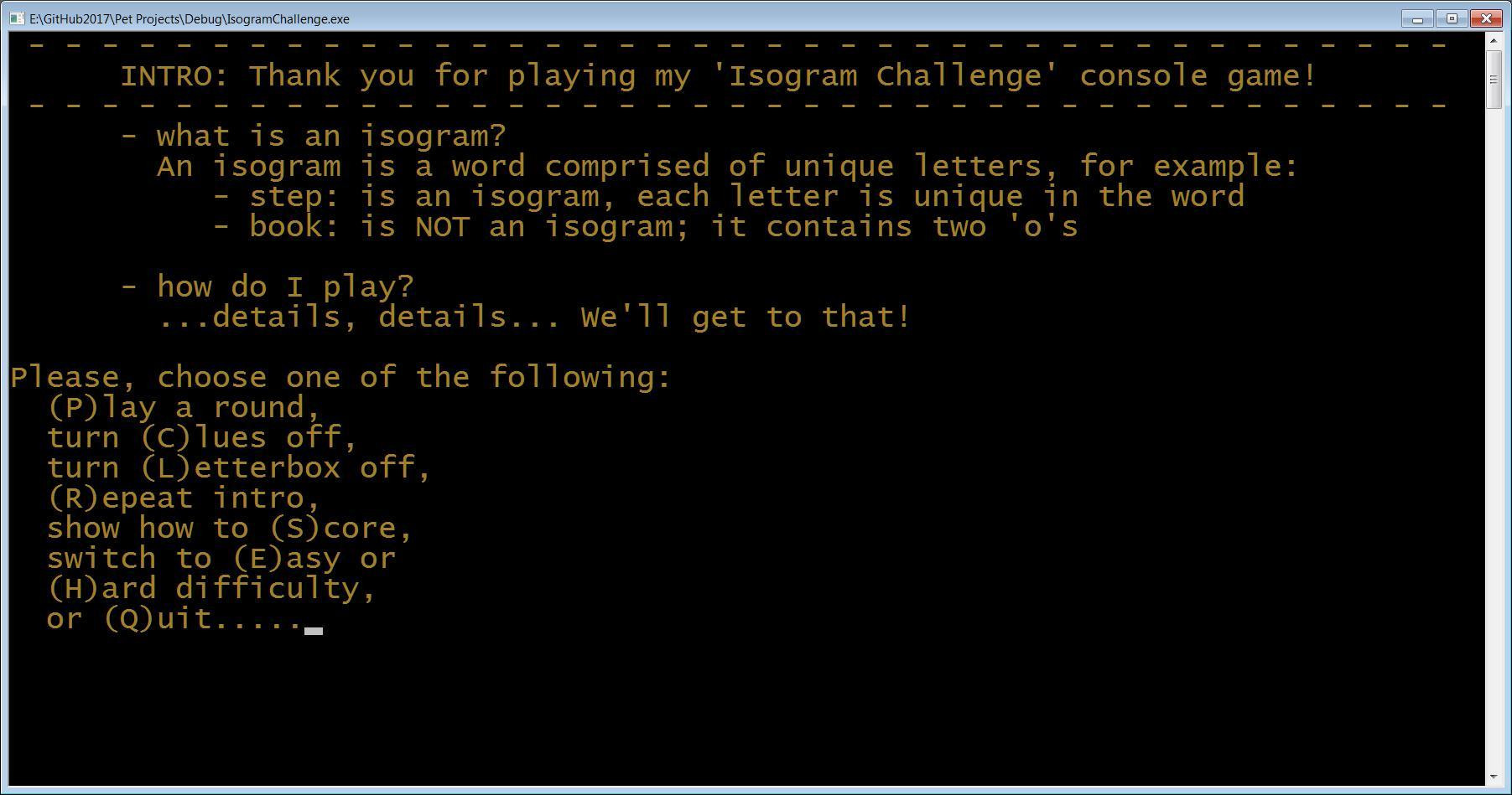 Isogram Challenge (itch) - кадр 2