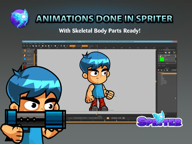 Boy Warriros 2D Game Character Sprites (itch) - кадр 2