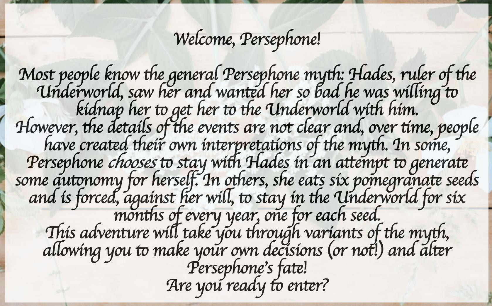 Persephone's Choice: Where Will You Rule? (itch) - кадр 1