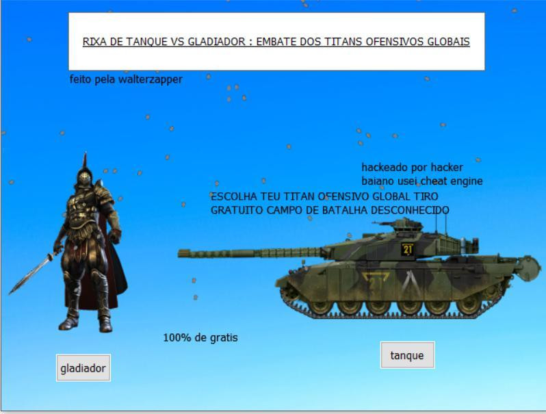 RIXA DE TANQUE VS GLADIADOR: EMBATE DOS TITANS OFENSIVOS GLOBAIS (itch) - кадр 1