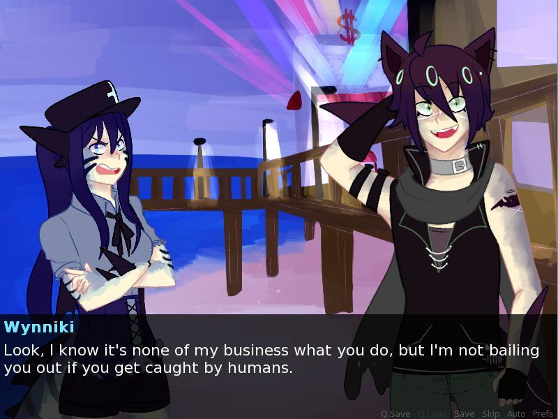 Otomeru (Shark-People "Dating" VN) (itch) - кадр 2