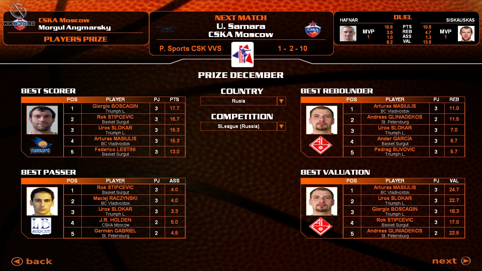 Euroleague Basketball Manager 08 - кадр 7