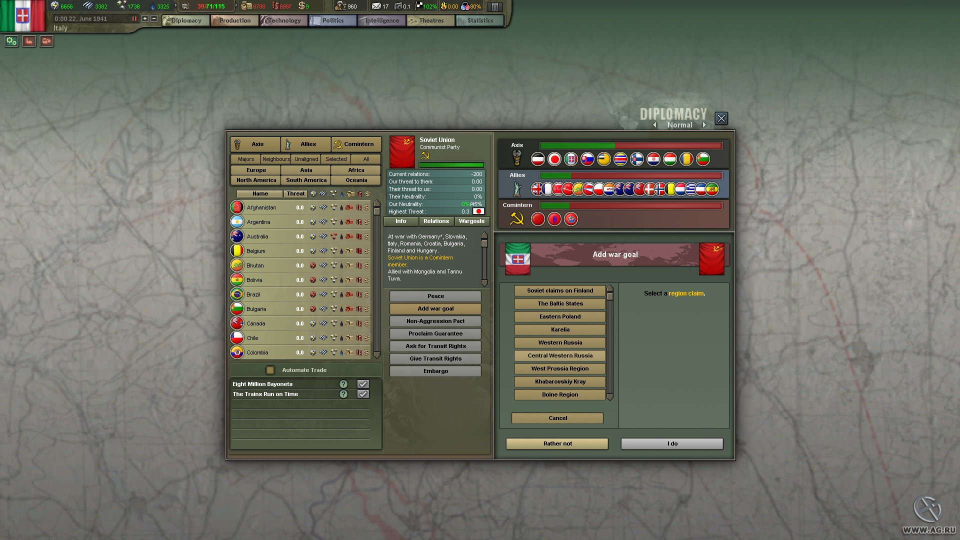 Hearts of Iron III: For the Motherland - кадр 9