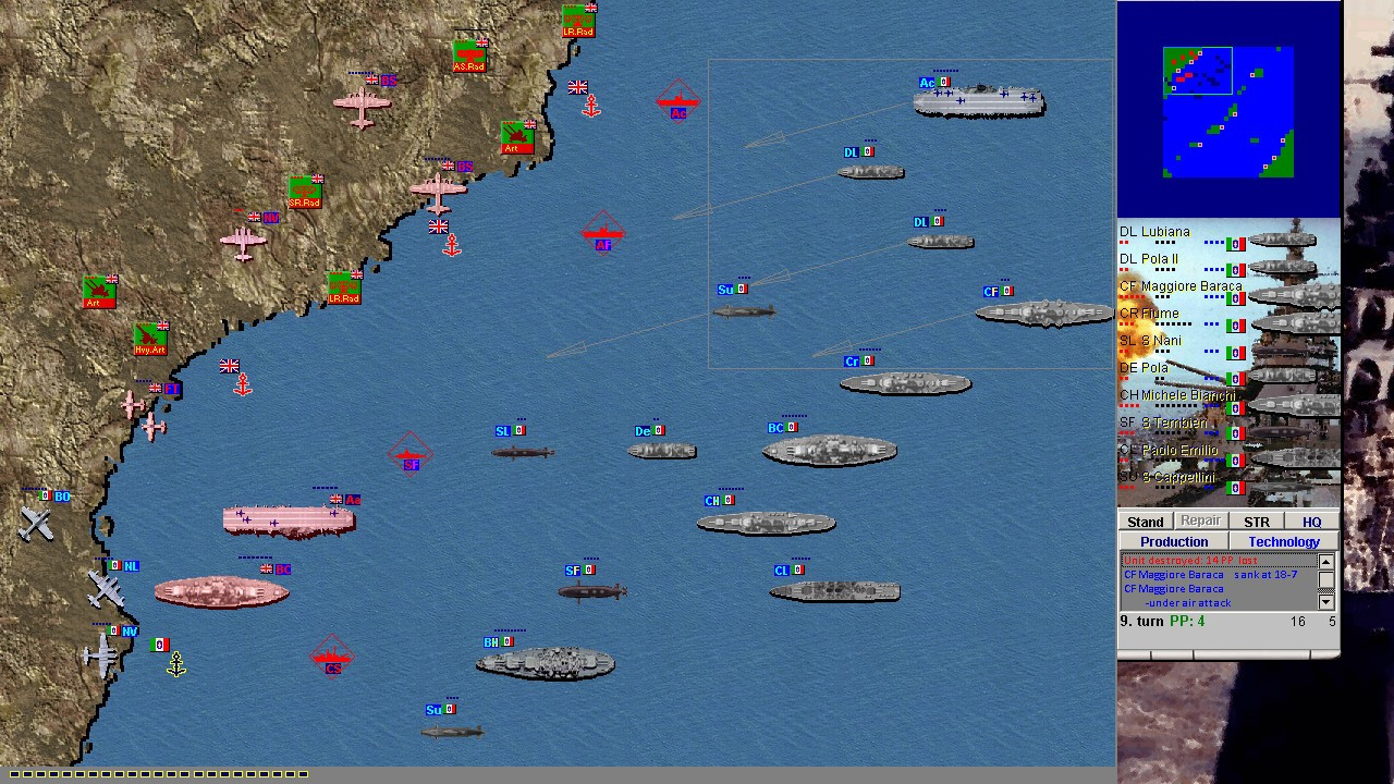Battleships and Carriers - WW2 Battleship Game - кадр 1