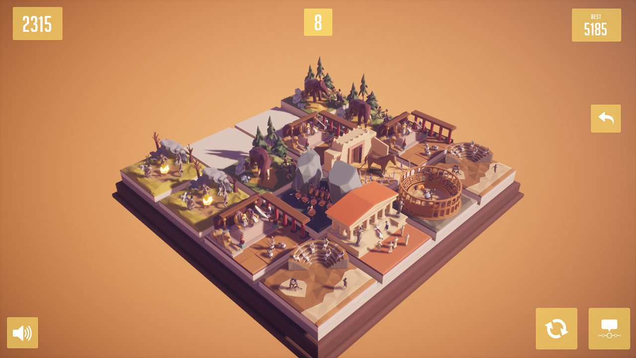 History2048 - 3D puzzle number game - кадр 1