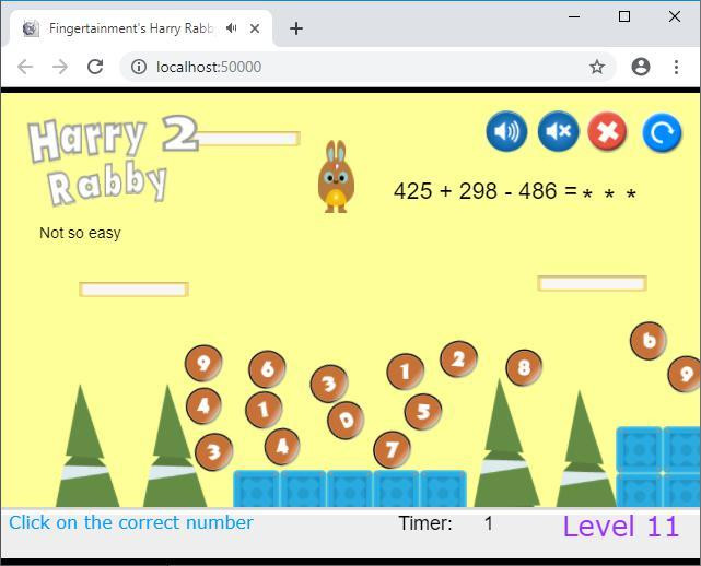 HarryRabby2 Addition and Subtraction questions with large numbers FREE (itch) - кадр 1