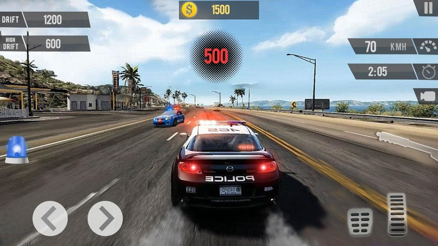 Police Car Drift Driving (itch) - кадр 1