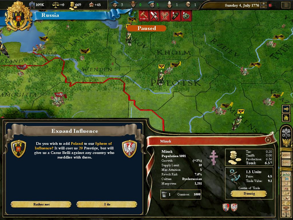 Europa Universalis 3: Heir to the Throne - кадр 11
