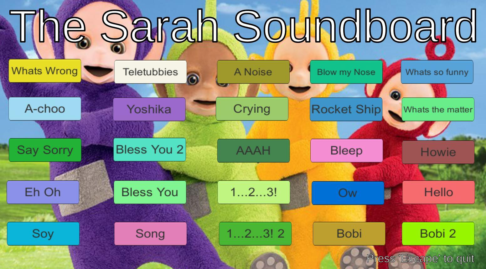 Sarah Soundboard (itch) - кадр 1