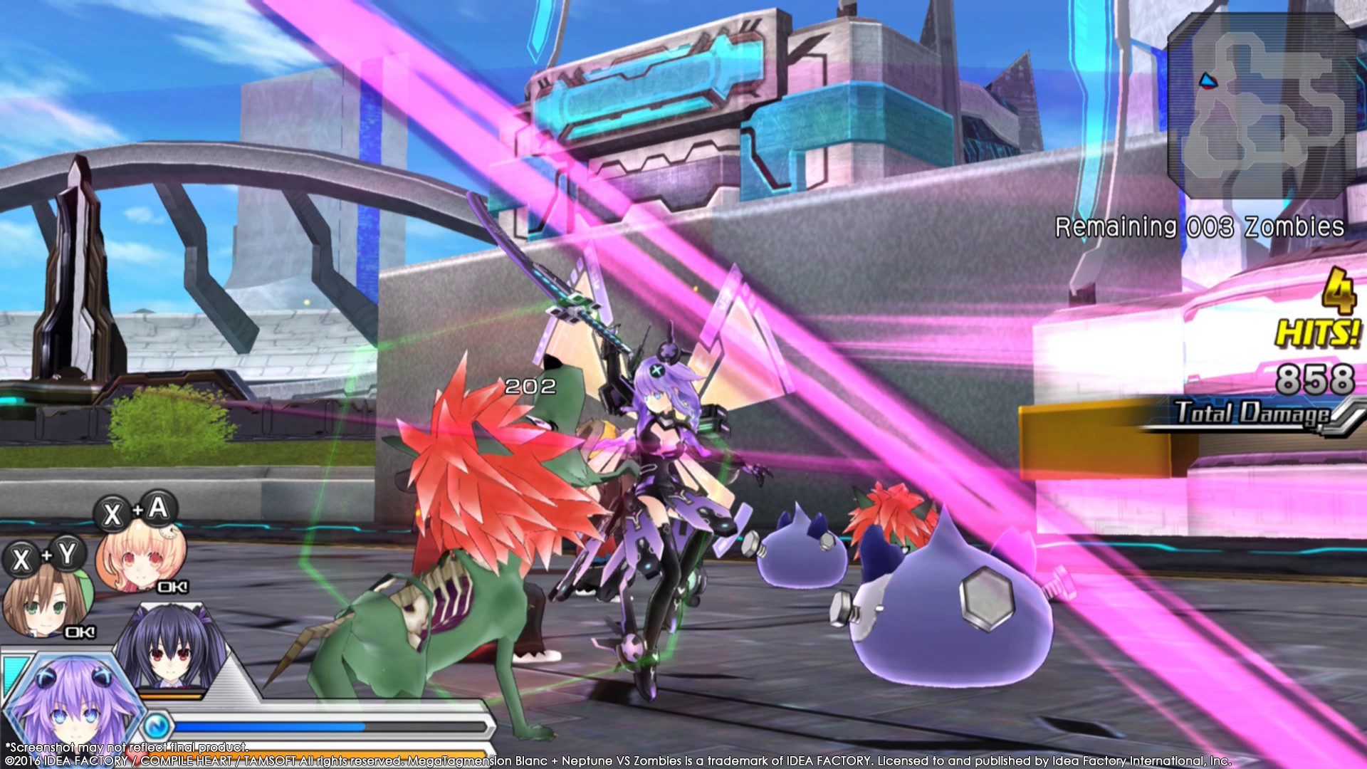 MegaTagmension Blanc + Neptune VS Zombies (Neptunia) - кадр 6