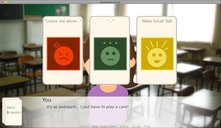 Solitairey in School (itch) - кадр 1