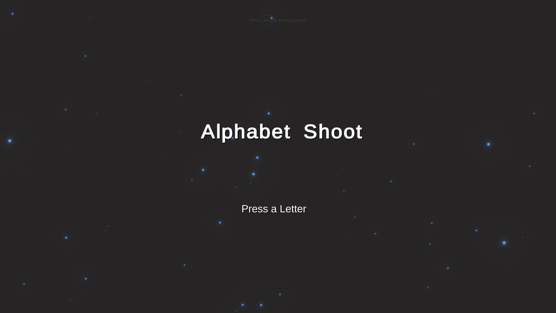 Alphabet Shoot - GMTK Jam (itch) - кадр 2
