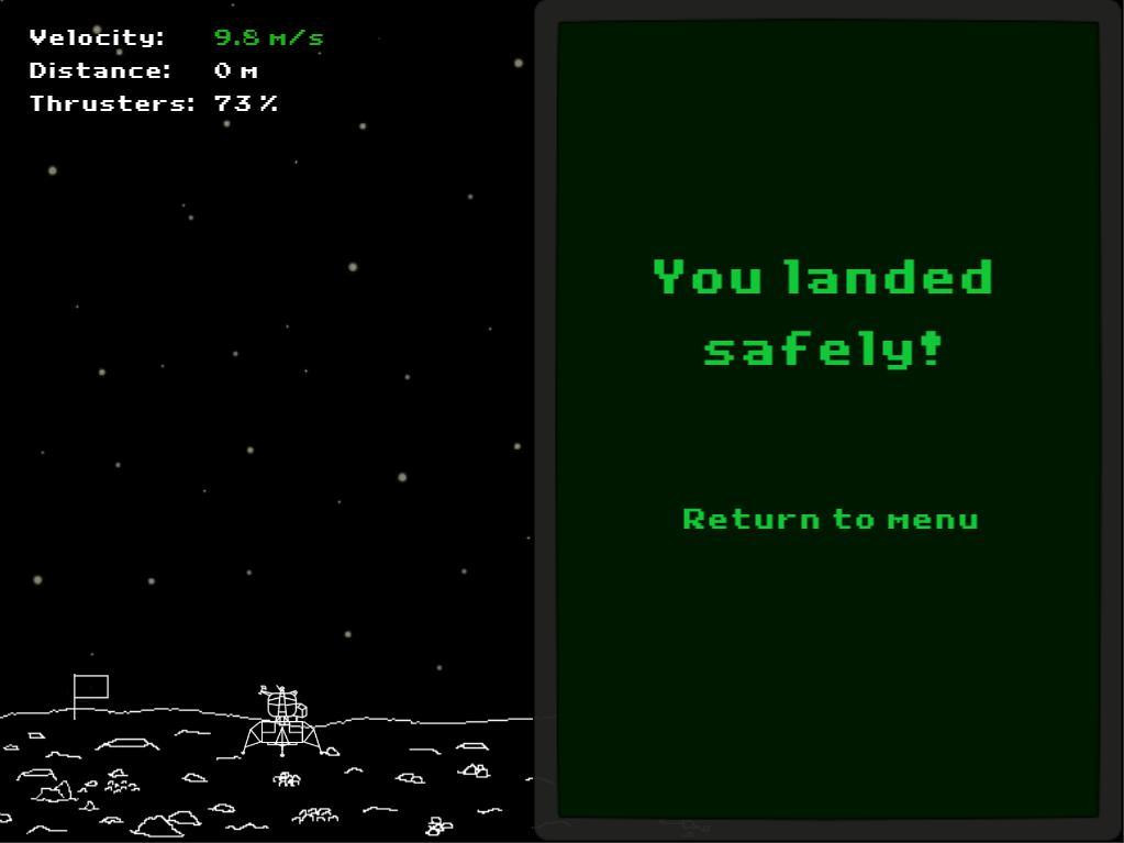 Lunar Lander Lunacy (LD #41) (itch) - кадр 1