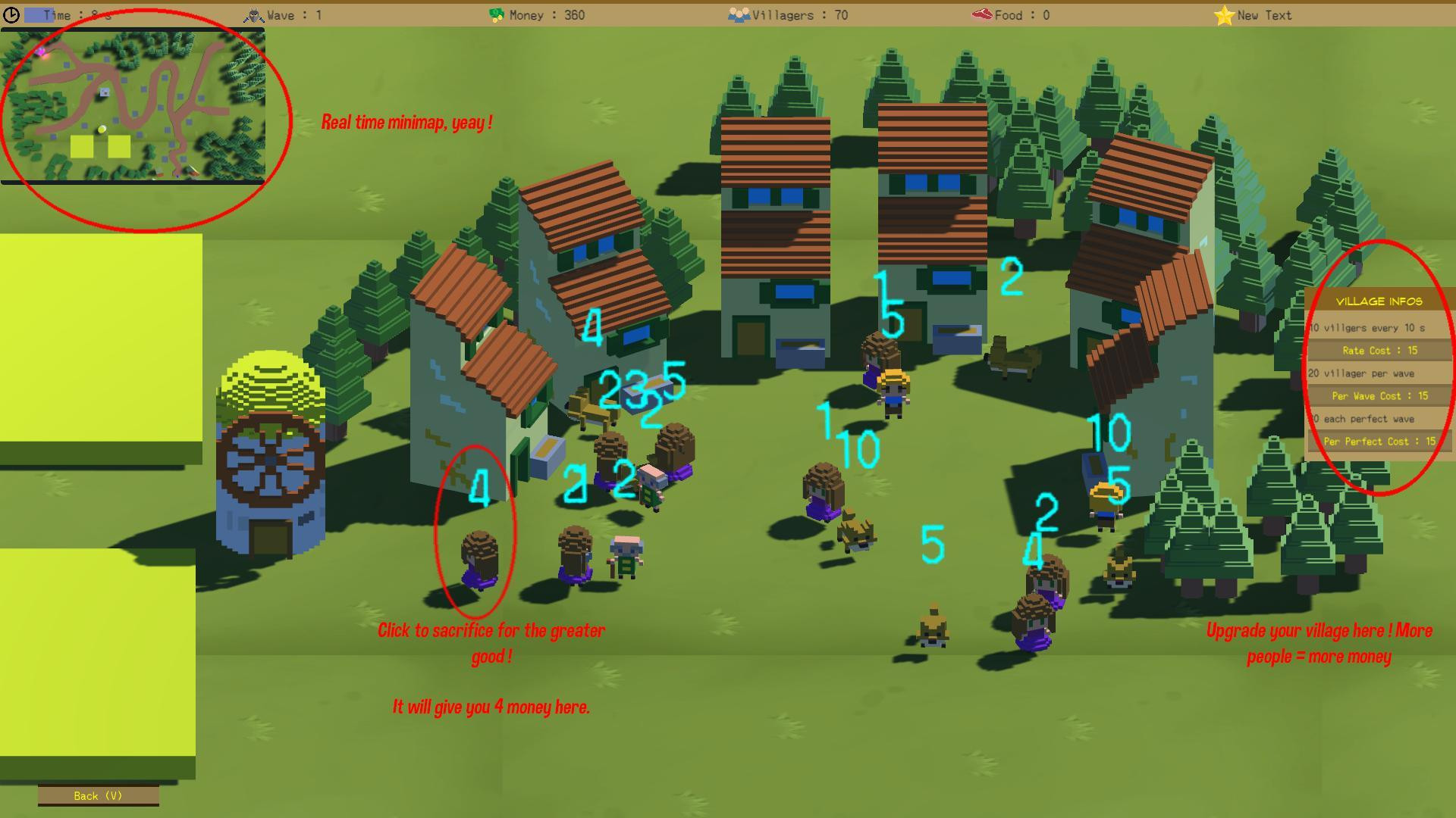 Transmute your villagers TD (itch) - кадр 3
