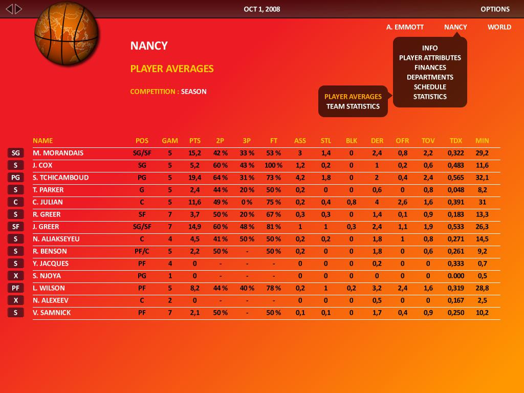 World Basketball Manager 2009 - кадр 5