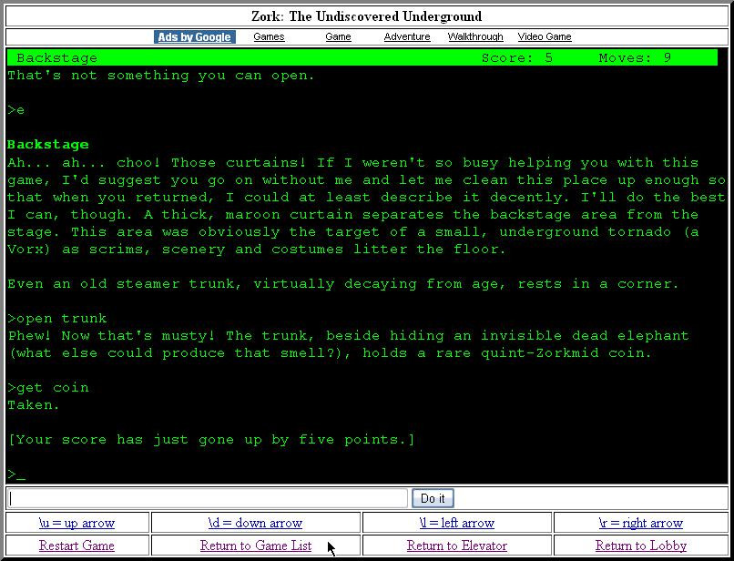 Zork: The Undiscovered Underground - кадр 2
