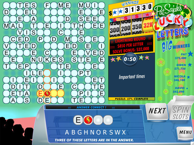 Pat Sajak's Lucky Letters Deluxe - кадр 4