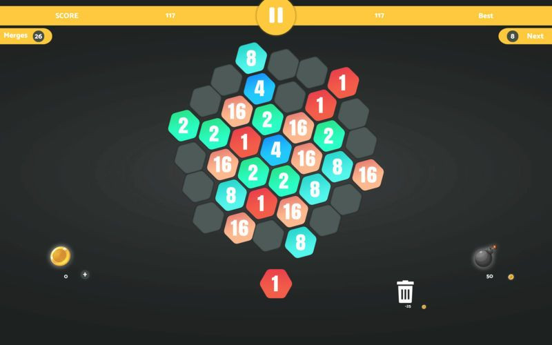 Launch & Merge: Hexa Puzzle - кадр 1