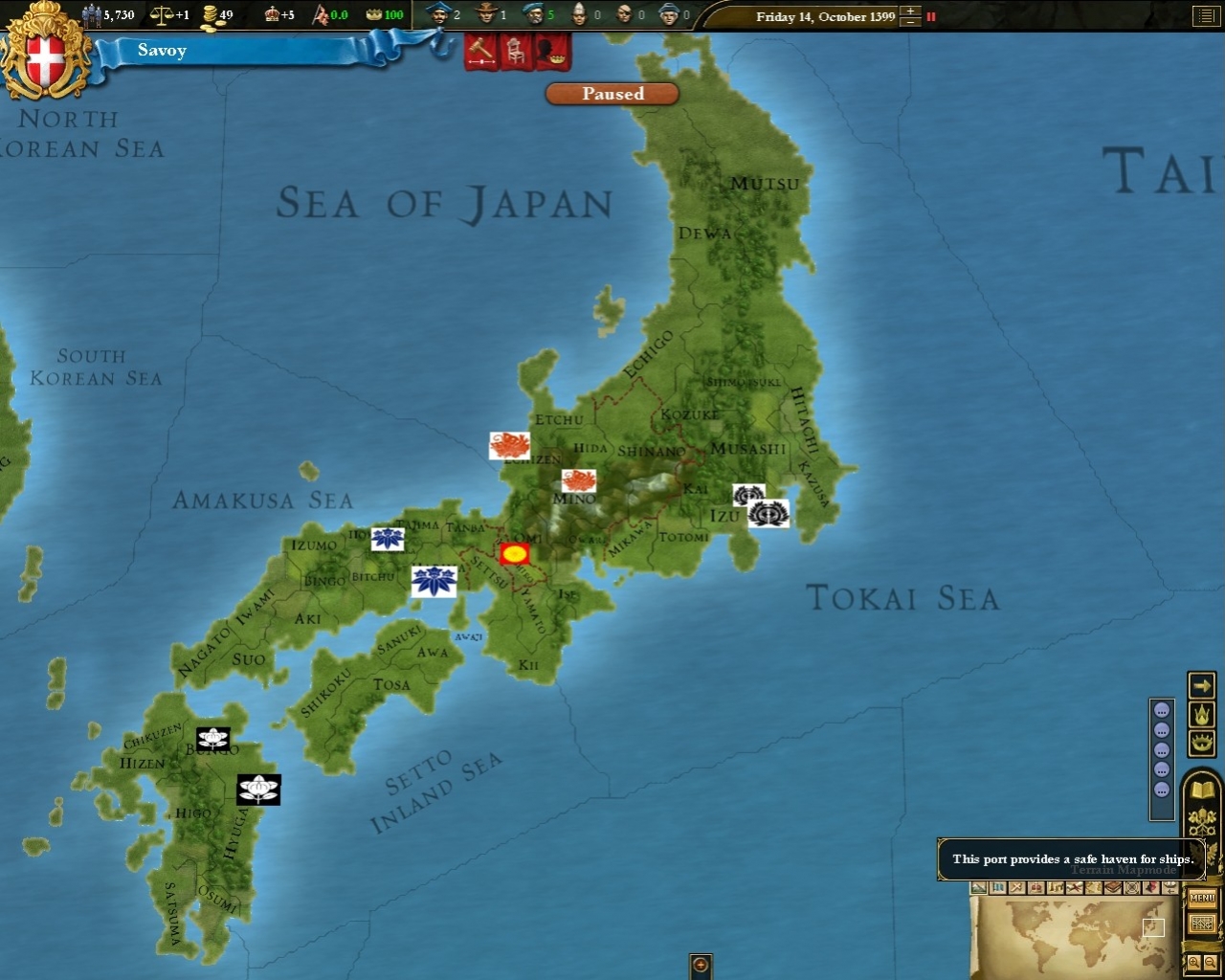 Europa Universalis 3: Divine Wind - кадр 8