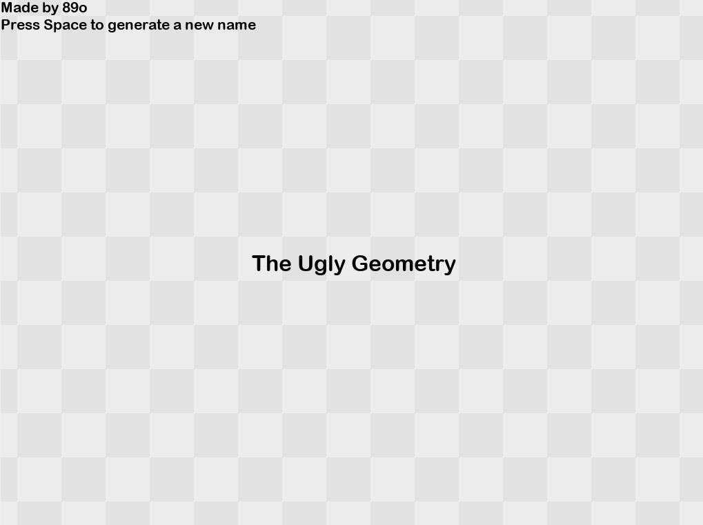The Ugly Geometry (itch) - кадр 1