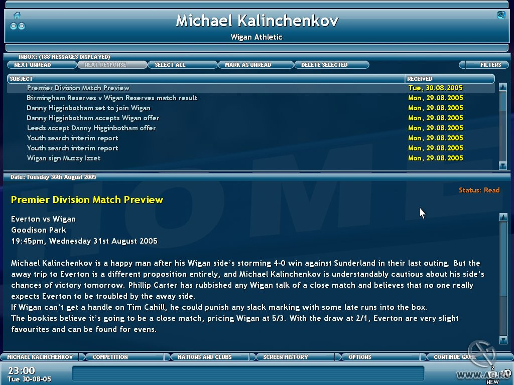 Championship Manager 2006 - кадр 11
