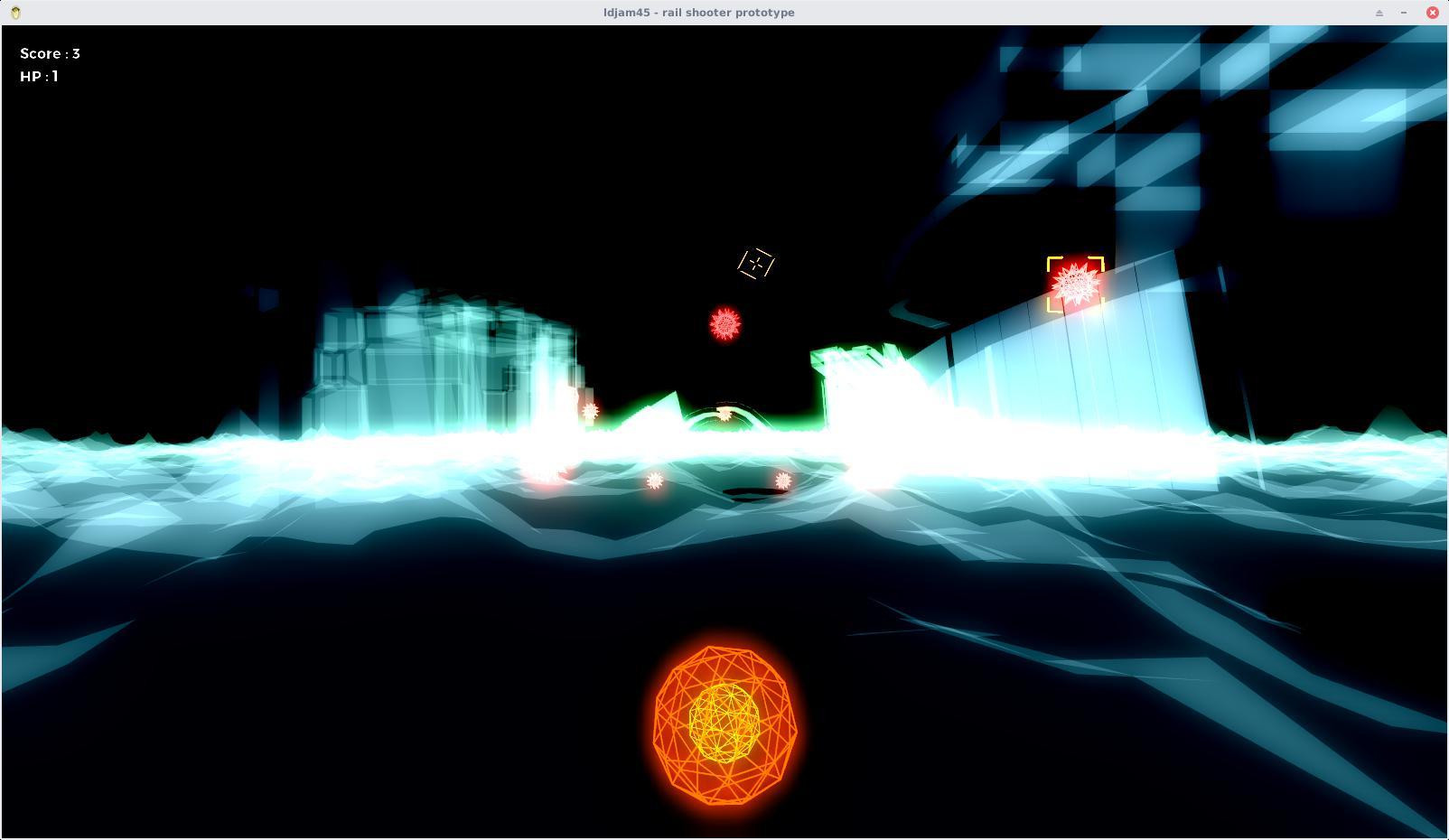 Rail shooter prototype - LD45 (itch, Chocolat-Endive) - кадр 1